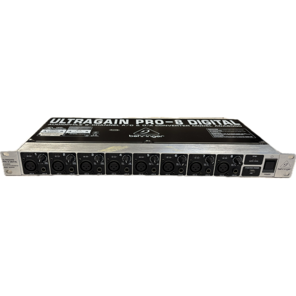 (USED) Behringer ADA8000 Ultragain Pro8 Digital Mic/Line Preamp A/D &amp; D/A Converter